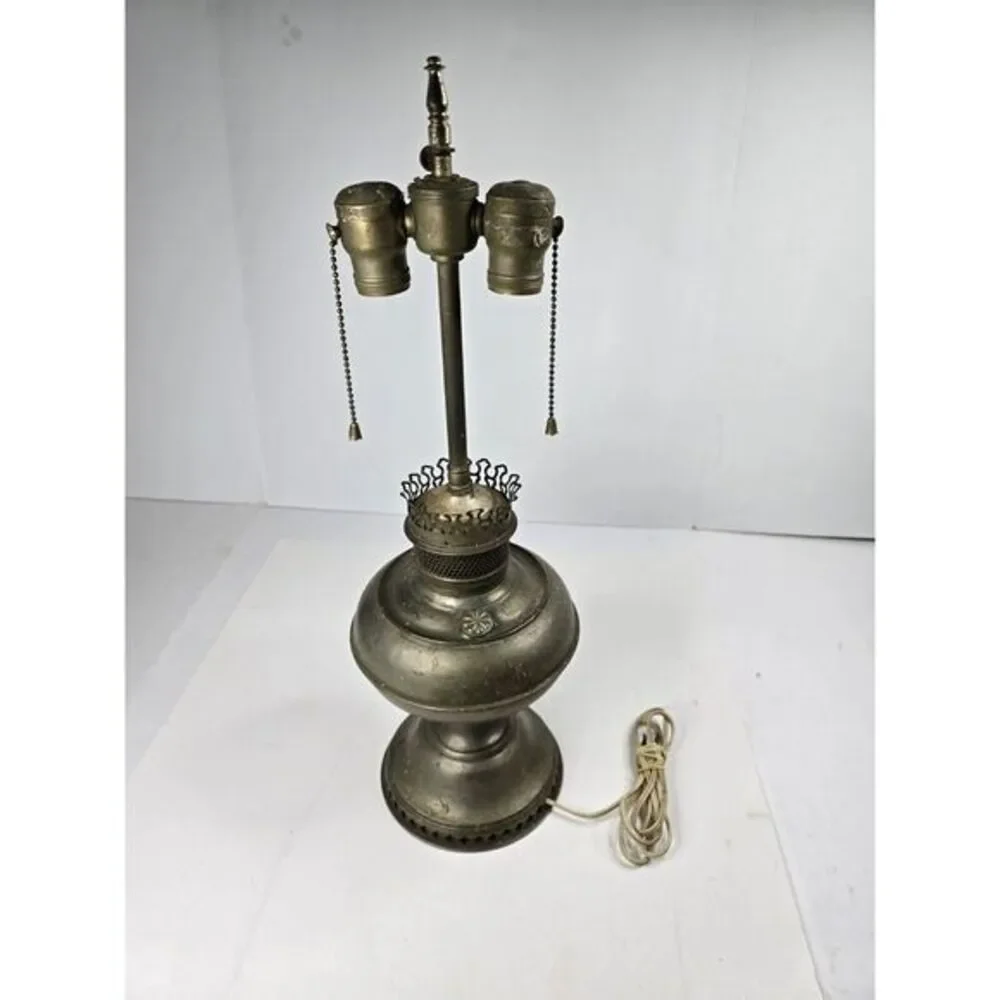Collectable Vintage Antique Aladdin Oil Lamp Converted Electric Light Vtg Rare